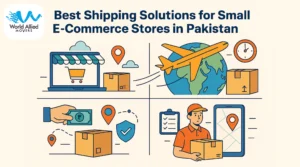A small business owner in Pakistan managing e-commerce orders and shipping logistics