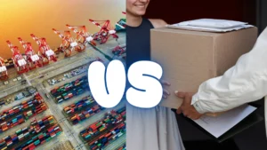 Comparison of Door-to-Port and Port-to-Door shipping options for businesses